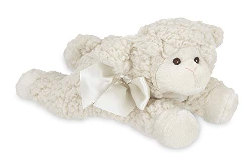 Book Cover Bearington Baby Baa Plush Stuffed Animal Lamb with Rattle, 8 inches