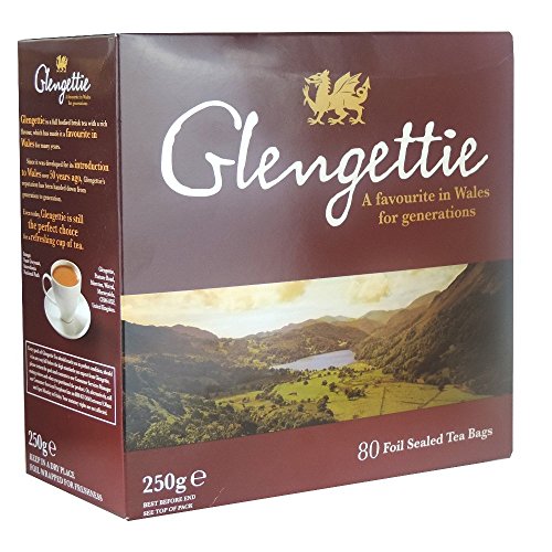 Book Cover Glengettie Foil Tea Bags (80 Count Box, 250g)