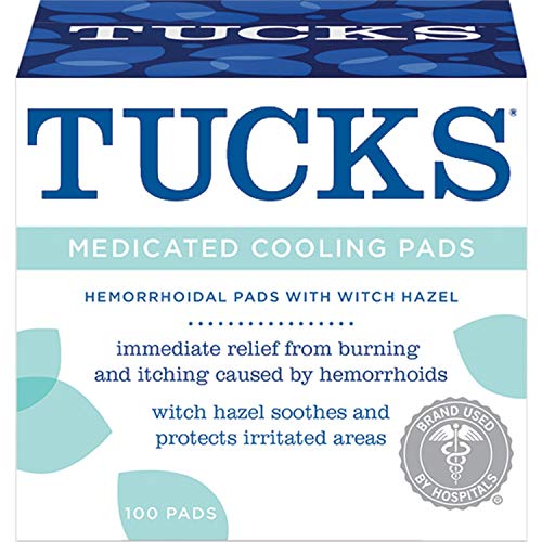Book Cover Tucks Medicated Cooling Pads 100 Pads Per Pack (Pack of 2)