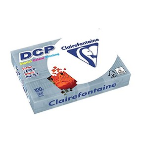 Clairefontaine 1821 DCP Papier pour imprimante (500 feuilles au format A4 avec 100 grammes / papier de qualité supérieure pour l’impression en couleurs intensives) Blanc