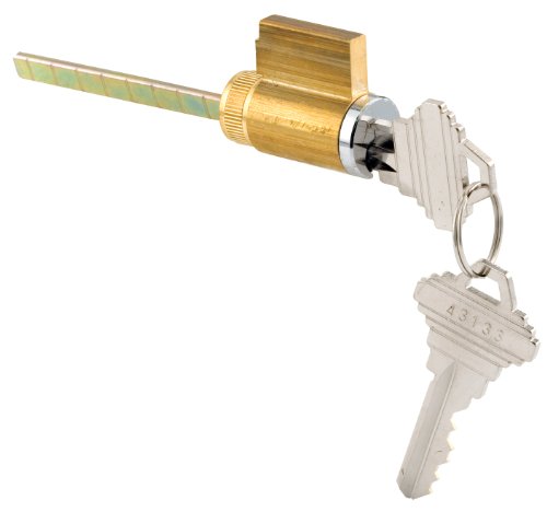 Prime-Line E 2103 Cylinder Lock, 1-1/4 In., Schlage Shaped Keys, Steel, 1 Count (Pack of 1)