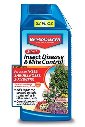 Book Cover BioAdvanced 3-In-1 Insect, Disease and Mite Control, Concentrate, 32 oz