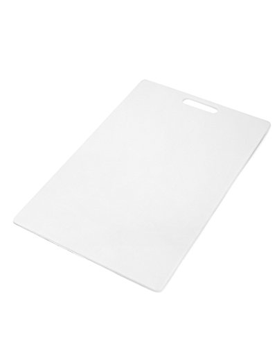 Book Cover Farberware Poly Cutting Board, 12-Inch by 18-Inch, White