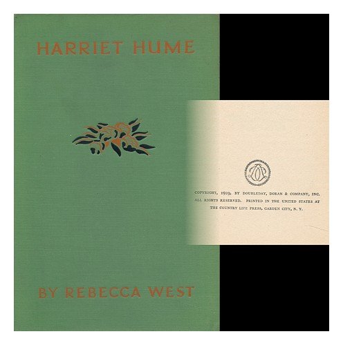Harriet Hume, a London Fantasy, by Rebecca West