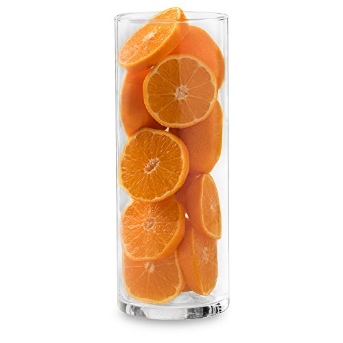 Libbey Cylinder Vases, 8.75-inch, Set of 12