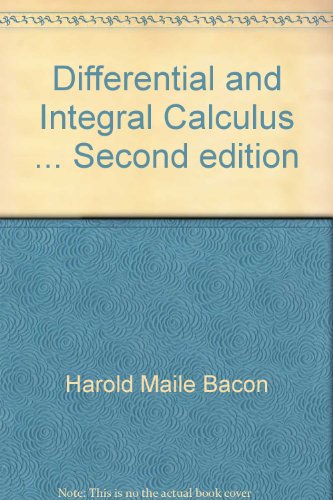 Differential and Integral Calculus