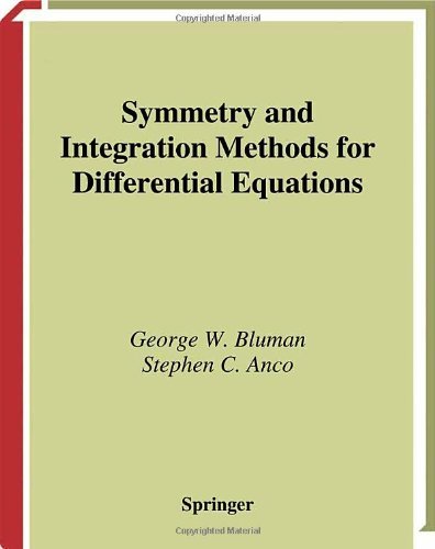 Symmetry and Integration Methods for Differential Equations (Applied Mathematical Sciences)