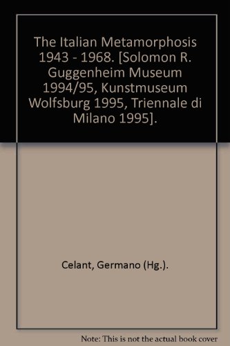 The Italian Metamorphosis 1943-1968