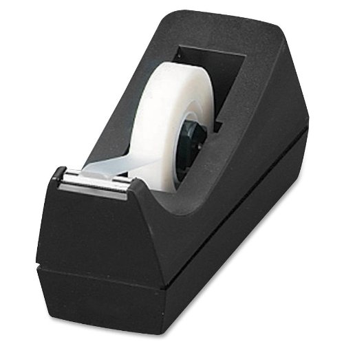 Book Cover Sparco Tape Dispenser, Desktop, Holds 1/2-Inch-3/4 x 36 Yards, 1-Inch Core, BL (SPR64007)