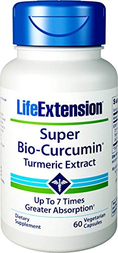 Book Cover Life Extension Super Bio-Curcumin Turmeric Extract 400mg, 60 Vegetarian Capsules