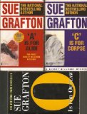 *3* SUE GRAFTON MYSTERIES: ";A' is for Alibi"; "'C' is for Corpse"; and "'O' is for Outlaw"