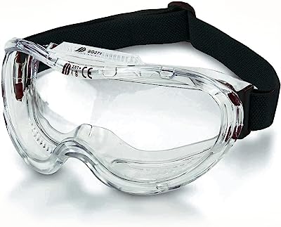 Book Cover Neiko 53875B Protective Safety Goggles Eyewear with Wide-Vision, ANSI Z87.1 Approved | Adjustable & Lightweight