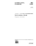 ISO 11415:1997, Tools for pressing - Die sets
