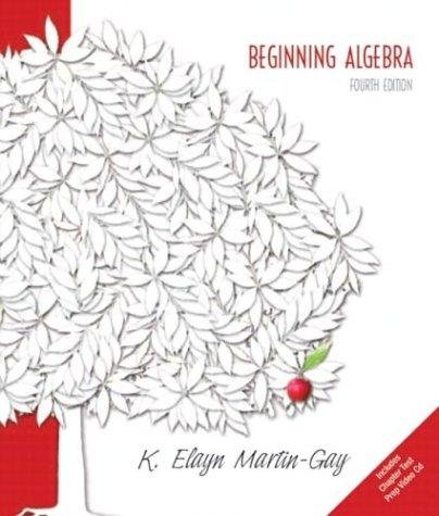 Beginning Algebra 4th Edition