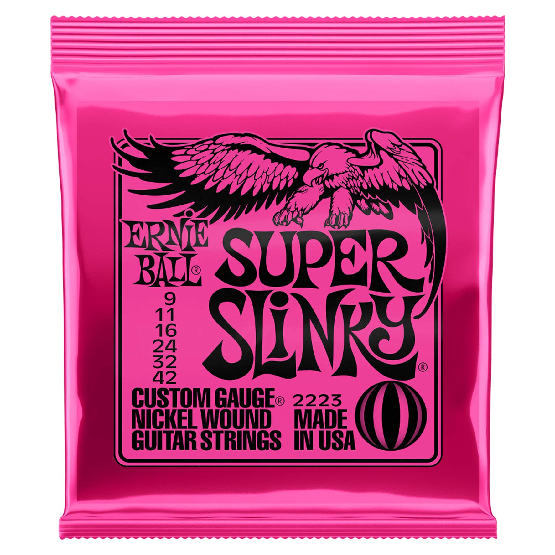 Book Cover Ernie Ball 2223 Nickel Super Slinky Guitar Strings - Buy 10, Get 2 Free super 12 Pack