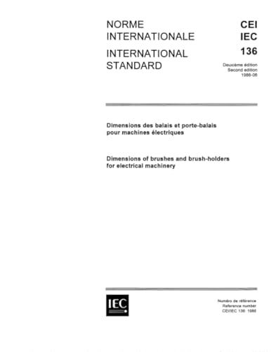IEC 60136 Ed. 2.0 b:1986, Dimensions of brushes and brush-holders for electrical machinery