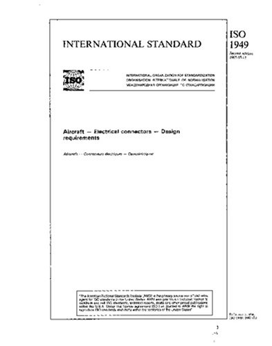 ISO 1949:1987, Aircraft - Electrical connectors - Design requirements