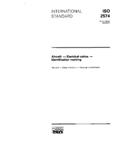 ISO 2574:1994, Aircraft - Electrical cables - Identification marking
