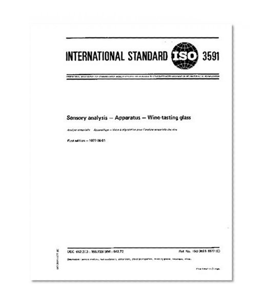 ISO 3591:1977, Sensory analysis -- Apparatus -- Wine-tasting glass