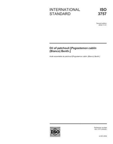 ISO 3757:2002, Oil of patchouli (Pogostemon cablin (Blanco) Benth.)