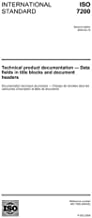 ISO 7200:2004, Technical product documentation - Data fields in title blocks and document headers