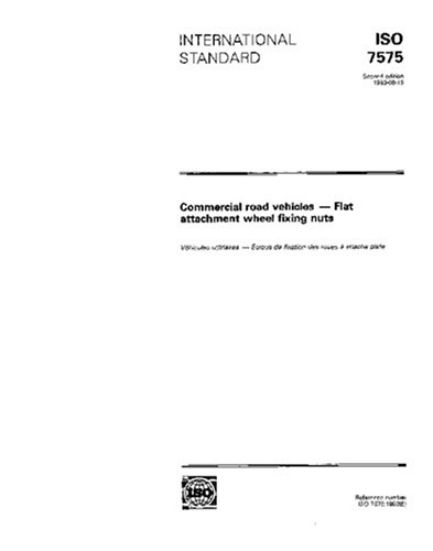 ISO 7575:1993, Commercial road vehicles - Flat attachment wheel fixing nuts