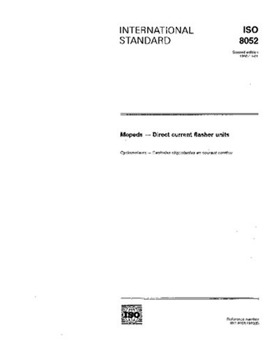 ISO 8052:1990, Mopeds - Direct current flasher units