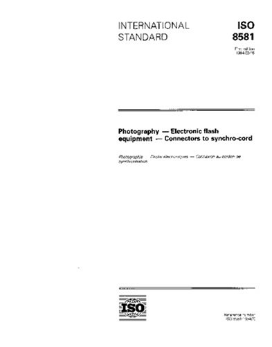 ISO 8581:1994, Photography -- Electronic flash equipment -- Connectors to synchro-cord