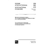 IEC 60413 Ed. 1.0 b:1972, Test procedures for determining physical properties of brush materials for electrical machines