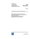 IEC/PAS 62437 Ed. 1.0 en:2005, Radio disturbance characteristics for the protection of receivers used on board vehicles, boats, and on devices - ... - Specifications for active antennas
