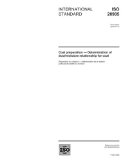 ISO 20905:2004, Coal preparation - Determination of dust/moisture relationship for coal