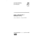 ISO 2574:1994, Aircraft - Electrical cables - Identification marking