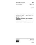 ISO 3262-11:2000, Extenders for paints -- Specifications and methods of test -- Part 11: Natural talc, in lamellar form, containing carbonates