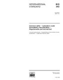 ISO 340:2004, Conveyor belts - Laboratory scale flammability characteristics - Requirements and test method