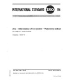 ISO 714:1975, Zinc - Determination of iron content - Photometric method