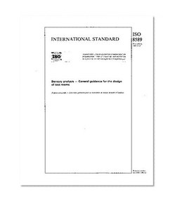 ISO 8589:1988, Sensory analysis -- General guidance for the design of test rooms