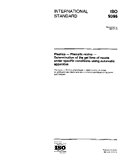 ISO 9396:1997, Plastics - Phenolic resins - Determination of the gel time of resols under specific conditions using automatic apparatus