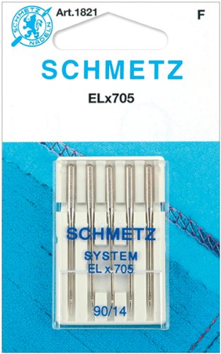 Book Cover Euro-Notions ELX705 Serger Needles -Size 14/90 5/Pkg (74063) , Silver