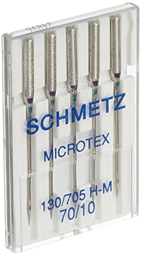 Schmetz Microtex Sharp Machine Needles, Size 10/70 5/Pkg