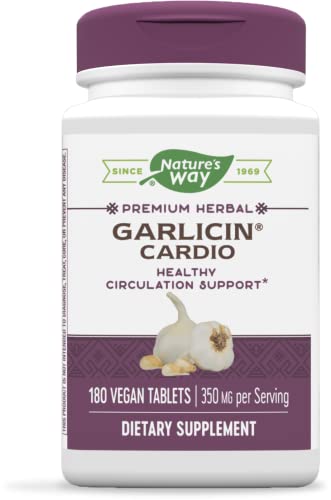 Book Cover Nature's Way Premium Herbal Garlicin Cardio, 350 mg per serving, 180 Count