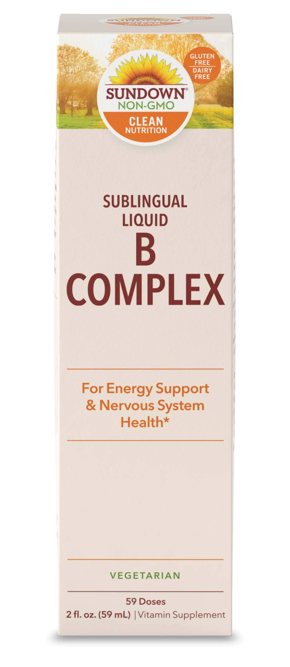 Book Cover Sundown Vitamin B-12 Complex Sublingual Liquid, 2 Ounces