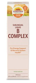 Sundown Vitamin B-12 Complex Sublingual Liquid, 2 Ounces