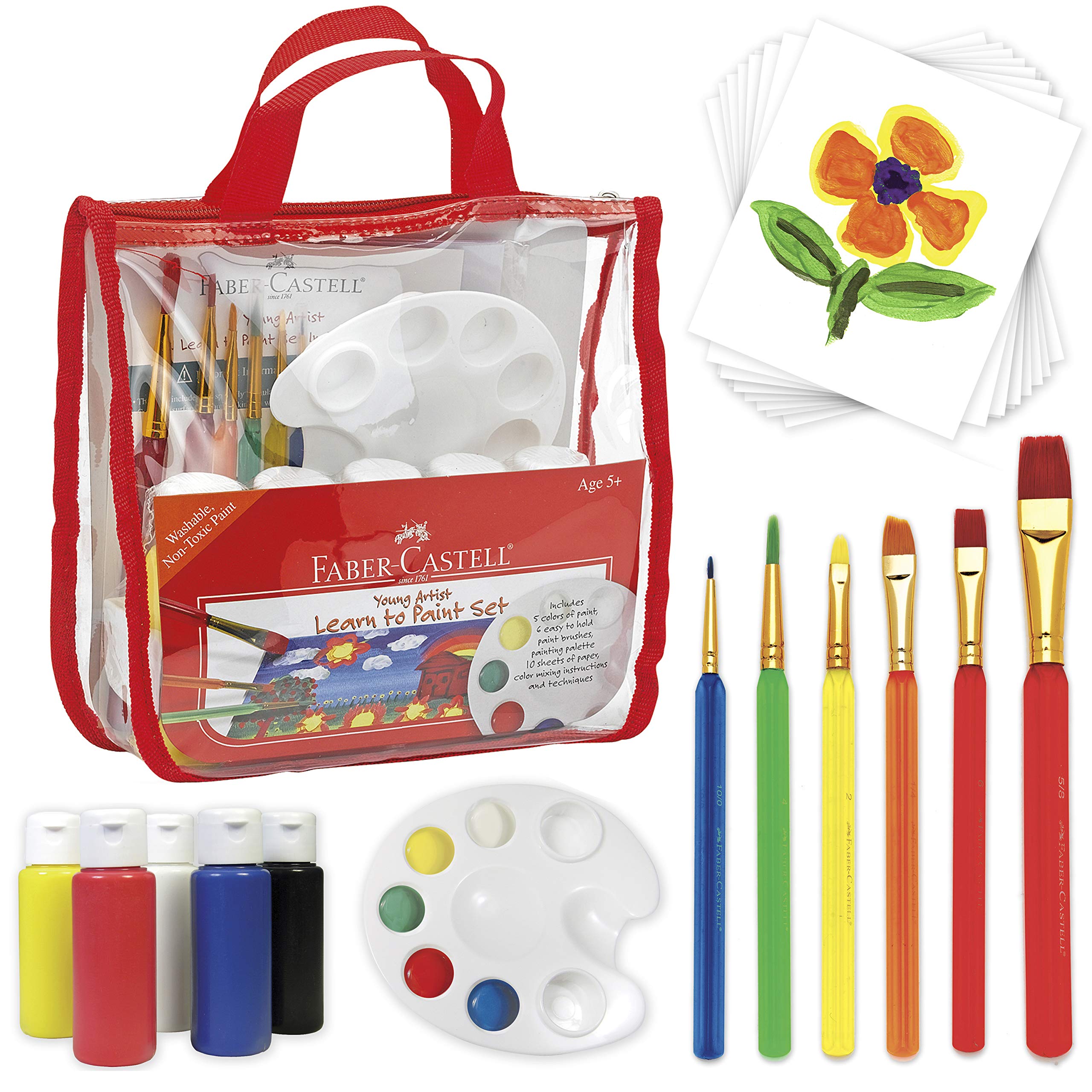Book Cover Faber-Castell Young Artist Learn to Paint Set - Washable Paint Set for Kids