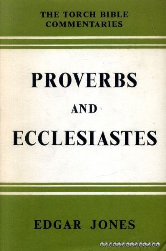 Book Cover Proverbs and Ecclesiastes : Introduction and Commentary by Edgar Jones