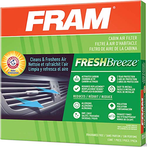 Book Cover FRAM Fresh Breeze Cabin Air Filter with Arm & Hammer Baking Soda, CF9846A for Toyota Vehicles