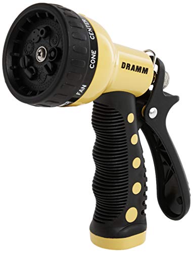 Book Cover Dramm 12703 9-Pattern Revolver Spray Nozzle, Yellow