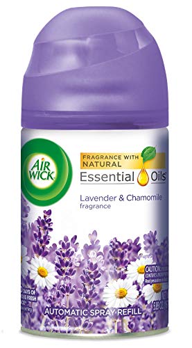 Air Wick Pure Freshmatic Refill Automatic Spray, Lavender & Chamomile, 1ct, Air Freshener, Essential Oil, Odor Neutralization, Packaging May Vary