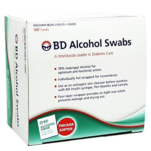 Book Cover BD Alcohol Swabs 100 Each