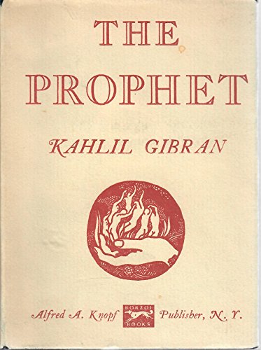 Book Cover The Prophet by Kahlil Gibran 1960 Pocket Edition