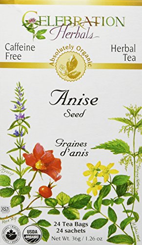 Book Cover Celebration Herbals Organic Anise Seed Tea Caffeine Free, 24 Herbal Bags